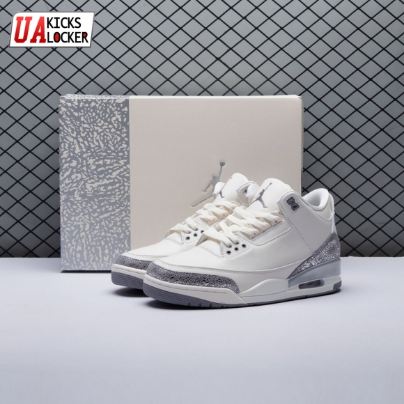 Jordan 3 Retro Sail Cement Grey CK9246-100 Unisex