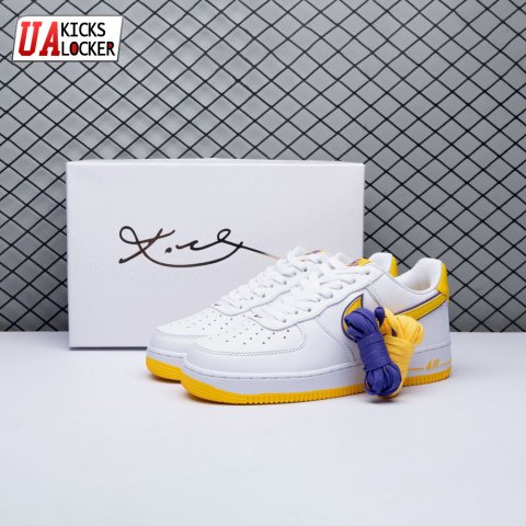 Nike Air Force 1 Low Retro QS Kobe Bryant Lakers Home FZ1151-100 Unisex