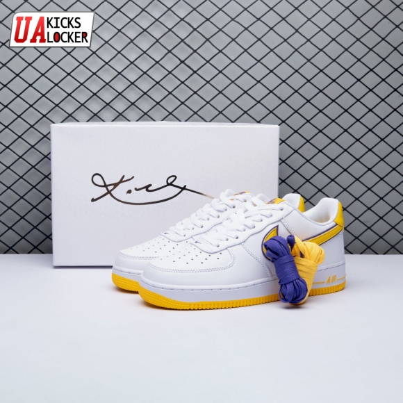Nike Air Force 1 Low Retro QS Kobe Bryant Lakers Home FZ1151-100 Unisex