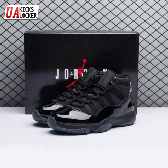 Air Jordan 11 "Black Red Grey" Men's