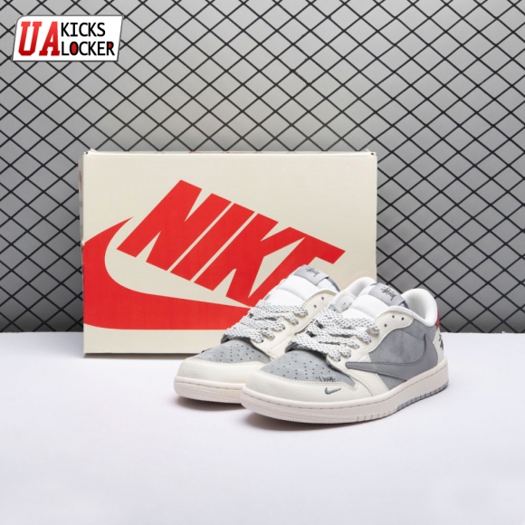 Travis Scott x Fragment Design x Jordan Air Jordan 1 Low OG SP SJ2068-130 Unisex