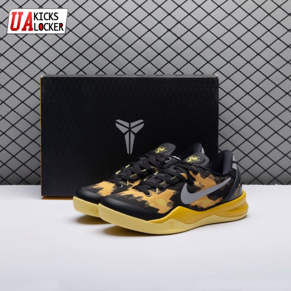 Nike Kobe 8 XDR Black Yellow 555286-077 Men's
