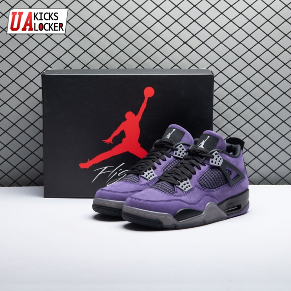 Air jordan 4 x Travis Scott Purple Unisex
