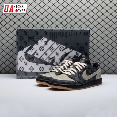 Jordan 1 Low x VL Grey and Black DZ2505-001 Men's