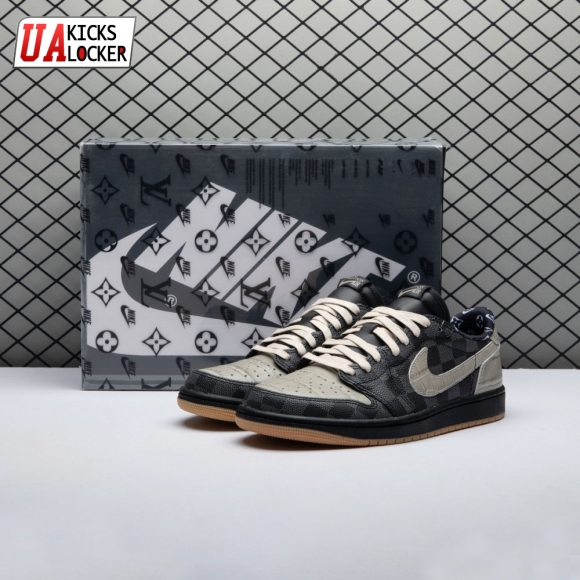 Jordan 1 Low x VL Grey and Black DZ2505-001 Men's