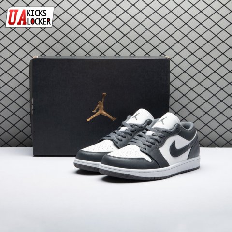 Jordan 1 Low Grey White 553558-044 Unisex