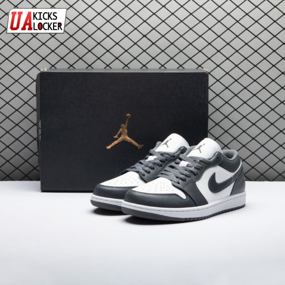 Jordan 1 Low Grey White 553558-044 Unisex