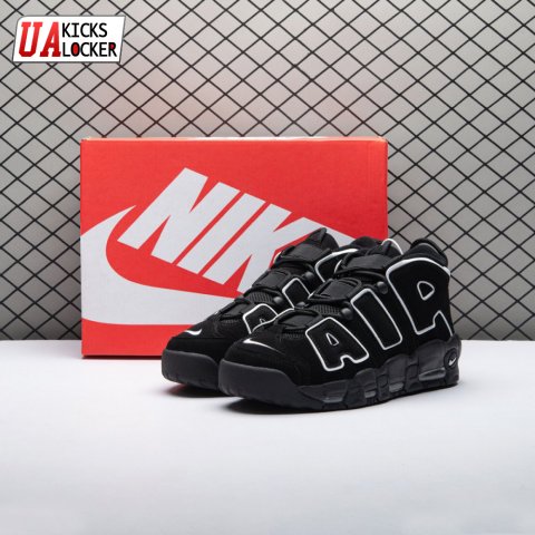 Nike Air More Uptempo Black White 414962-002 Unisex