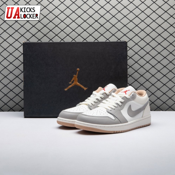 Jordan 1 Low Sail College Grey Rattan 553558-169 Unisex