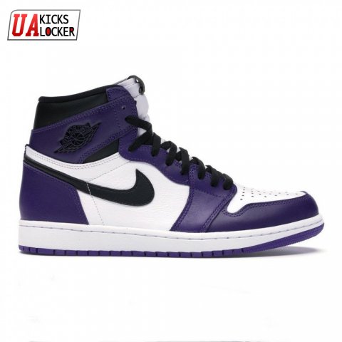 Jordan 1 Retro High Court Purple White Men's