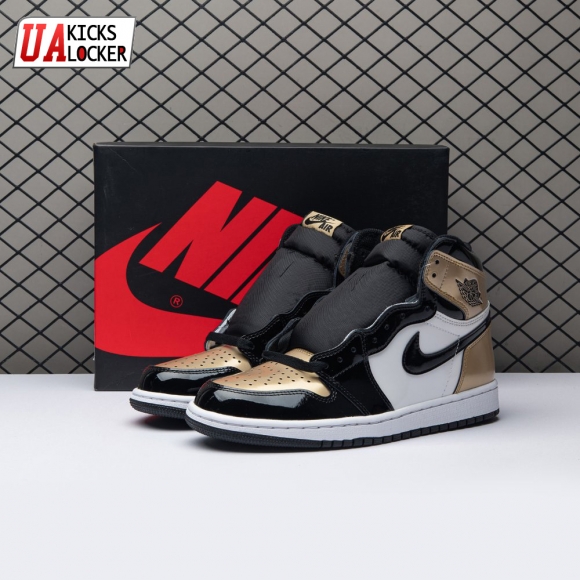 Jordan 1 Retro High NRG Patent Gold Toe Men's