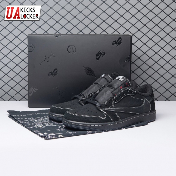 Jordan 1 Retro Low OG SP Travis Scott Black Phantom Unisex