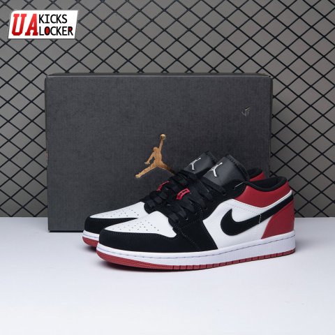Jordan 1 Low Black Toe 553558-116 Unisex
