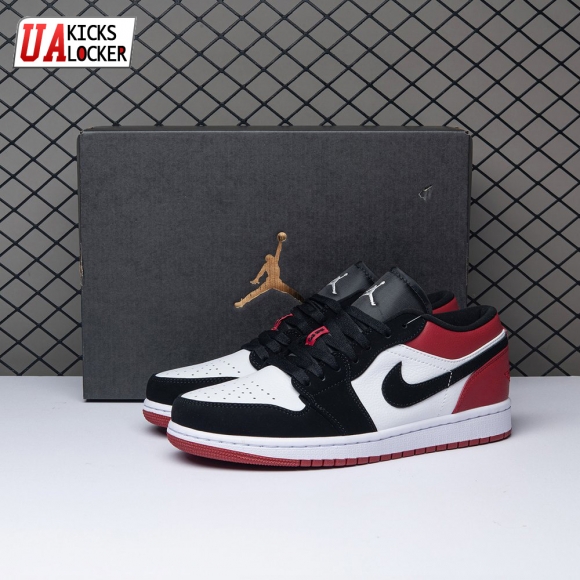 Jordan 1 Low Black Toe 553558-116 Unisex