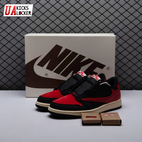 Travis Scott x Air Jordan 1 Low Bred DM7866-061 Unisex