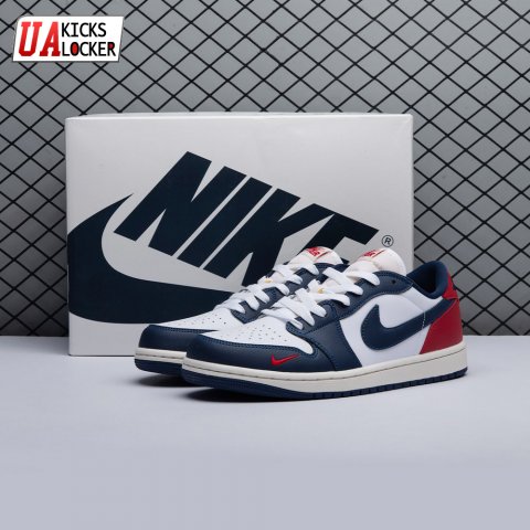 Air Jordan 1 Low OG 'Gym Red & Midnight Navy' HQ2993-100 Unisex