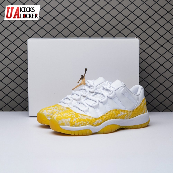 Jordan 11 Retro Low Tour Yellow Snakeskin AH7860-107 Men's