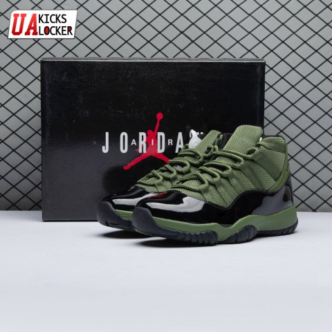 Air Jordan 11 Retro Army Green Black CT8012 300 Men's