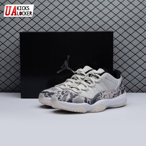 Jordan 11 Retro Low Snake Light Bone CD6846-002 Unisex