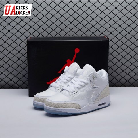 Jordan 3 Retro Pure White 136064-111 Unisex