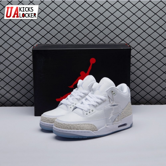 Jordan 3 Retro Pure White 136064-111 Unisex