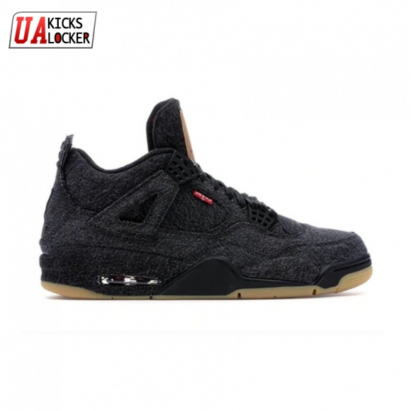 Jordan 4 Retro Levi's Black Men's