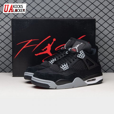 Air Jordan 4 Retro SE Black Canvas DH7138-006 Men's