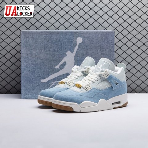 Jordan 4 Retro TEX Denim Worn Blue IB6716-100 Unisex