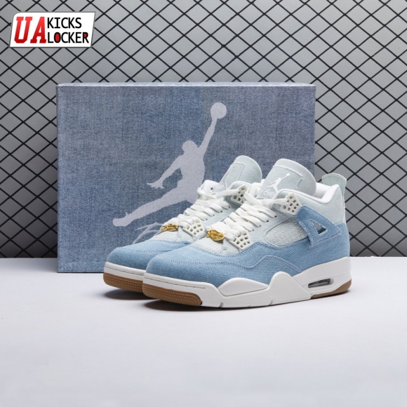 Jordan 4 Retro TEX Denim Worn Blue IB6716-100 Unisex