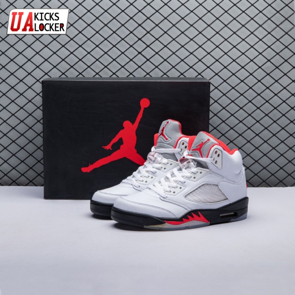 Jordan 5 Retro Fire Red Silver Tongue (2020) DA1911-102 Men's