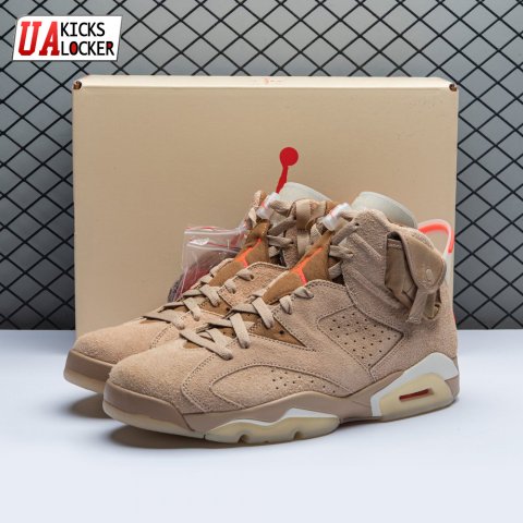 Travis Scott x Air Jordan 6 Retro 'British Khaki' Men's