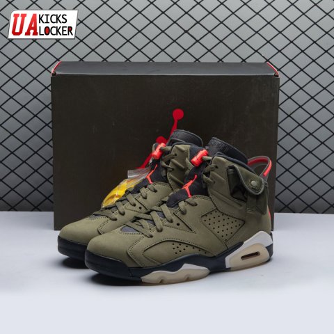 Travis Scott x Air Jordan 6 Retro 'Olive' CN1084 200 Men's