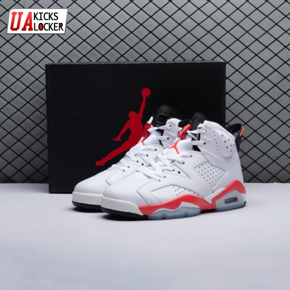 Jordan 6 Retro Infrared White 384664-123 Men's