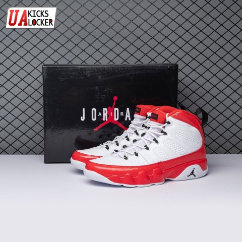 Jordan 9 Retro White Gym Red 302370-160 Men's