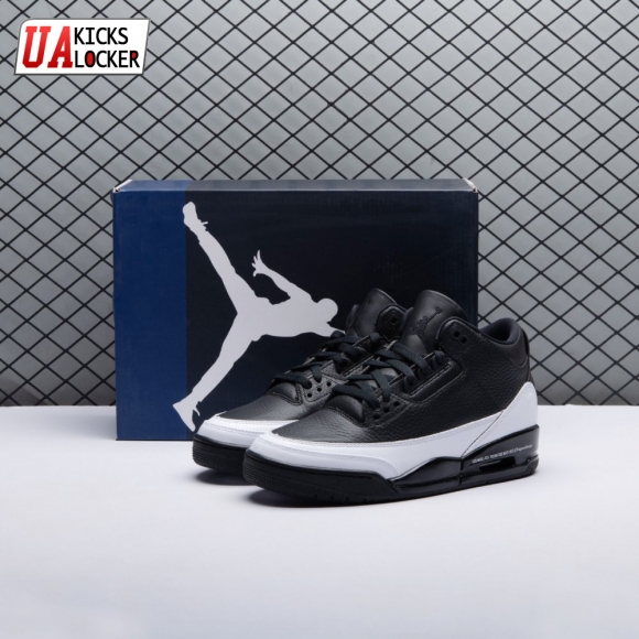 Jordan 3 x Fragment Design Black White DA3595 001 Men's