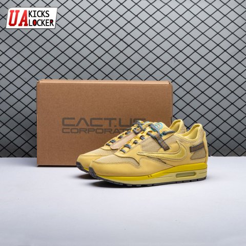 Nike Air Max 1 Travis Scott Cactus Jack Saturn Gold DO9392-700 Unisex