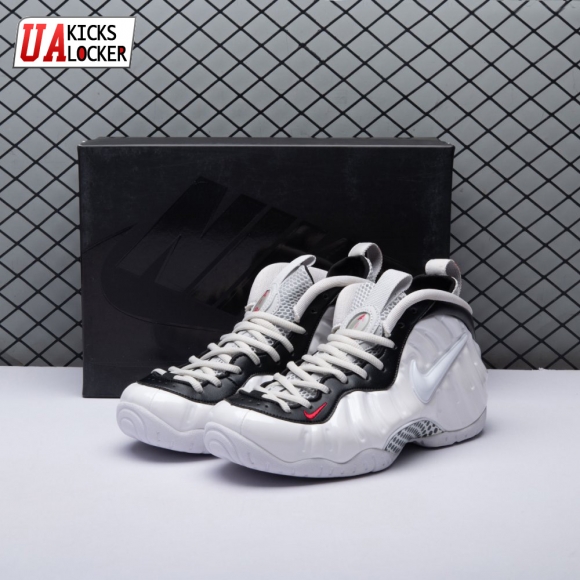 Nike Air Foamposite Pro White Black University Red 624041-103 Unisex