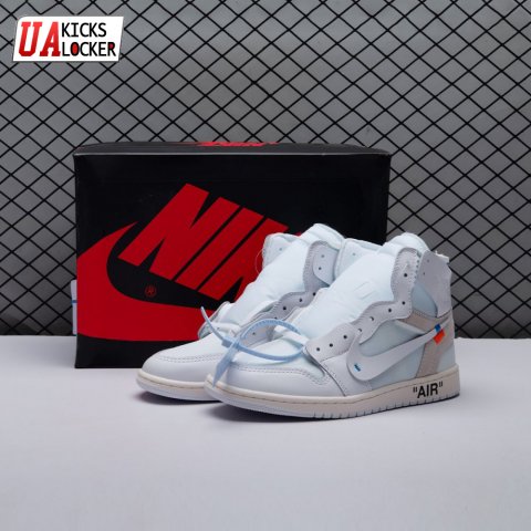 Off-White x Air Jordan 1 Retro High OG BG 'White' 2018 Unisex