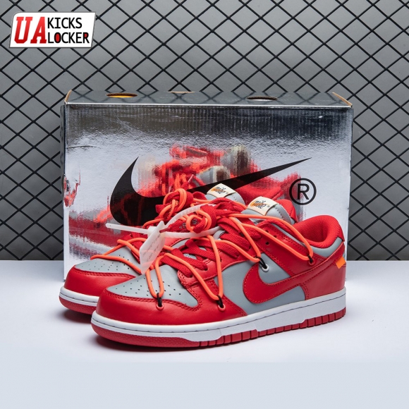 Off-White x Dunk Low 'University Red' Men's