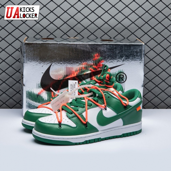 Off-White x Dunk Low 'Pine Green' Unisex